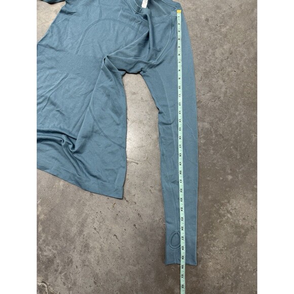 Lululemon Swiftly Tech Long Sleeve Crew. Pacific Breeze. Blue Teal.Womens. Sz 10 - Picture 11 of 16